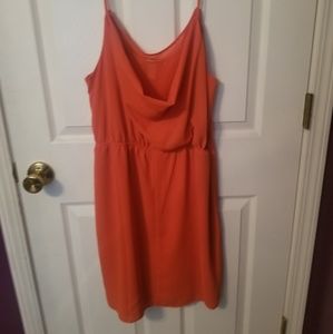 Orange chaffon dress